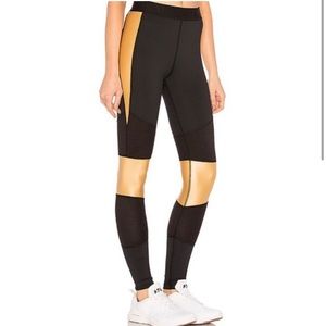 ALALA Harley Leggings Black & Liquid Gold